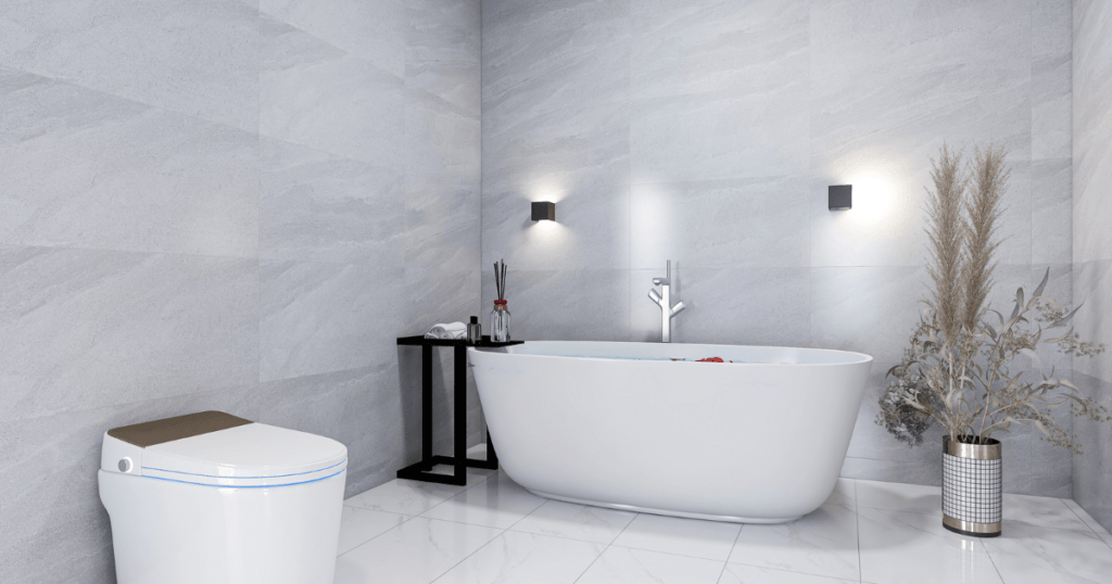 Smart Toilets with Bidet- Beautiful bathroom with bidet