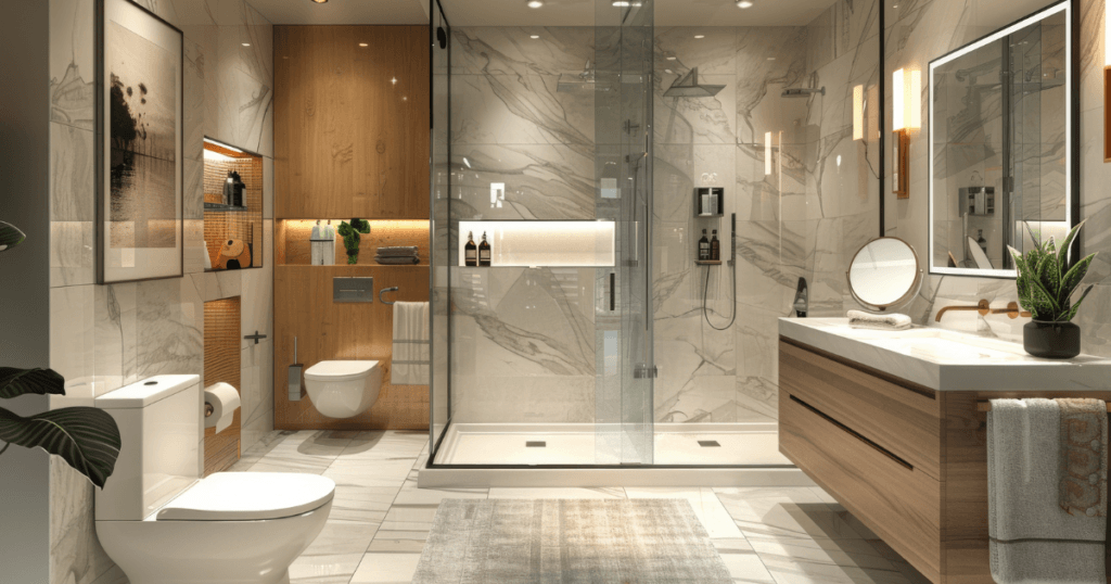 Smart Toilets with Bidet- Beautiful bathroom with bidet